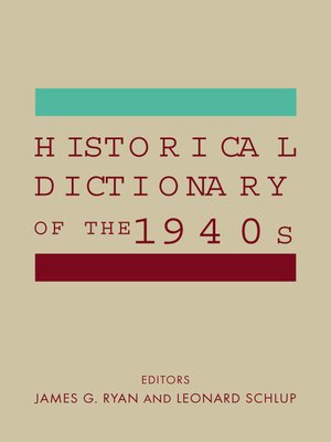 cover image of Historical Dictionary of the 1940s